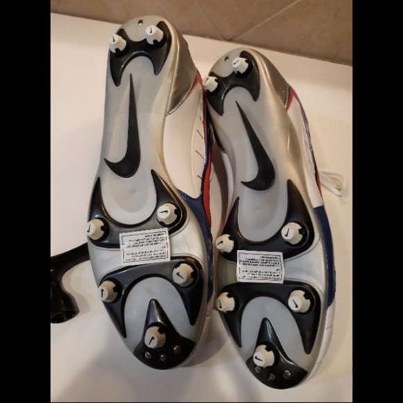 NEW Nike ID GP to FLY Sports Cleats Classic Red White & Blue w Logo spike KEY 13 - Picture 2 of 8